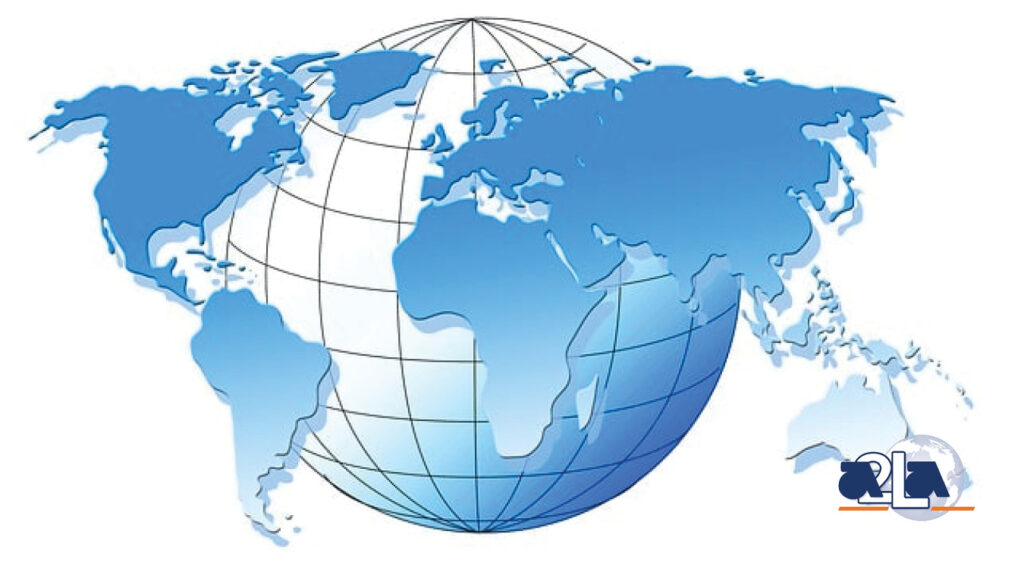 a graphic of a world map